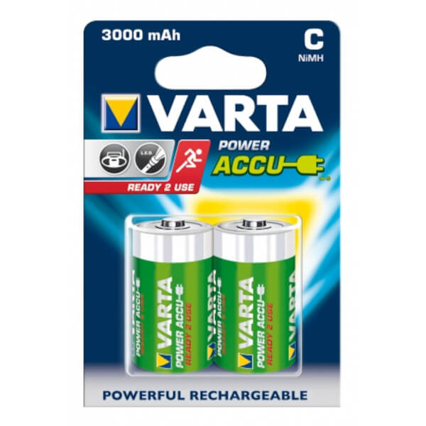 Varta Power Accu C NiMh 1,2V | 3000 mAh 2er Blister 56714 online bei pro-akkus kaufen