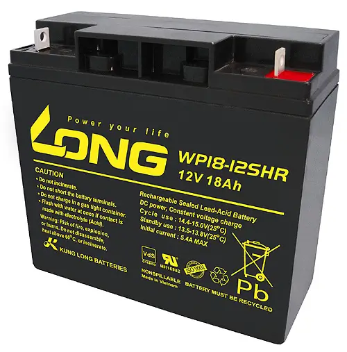 Kung Long WP18-12SHR 12V 18Ah Akku mit VdS-Zulassung online bei pro-akkus kaufen