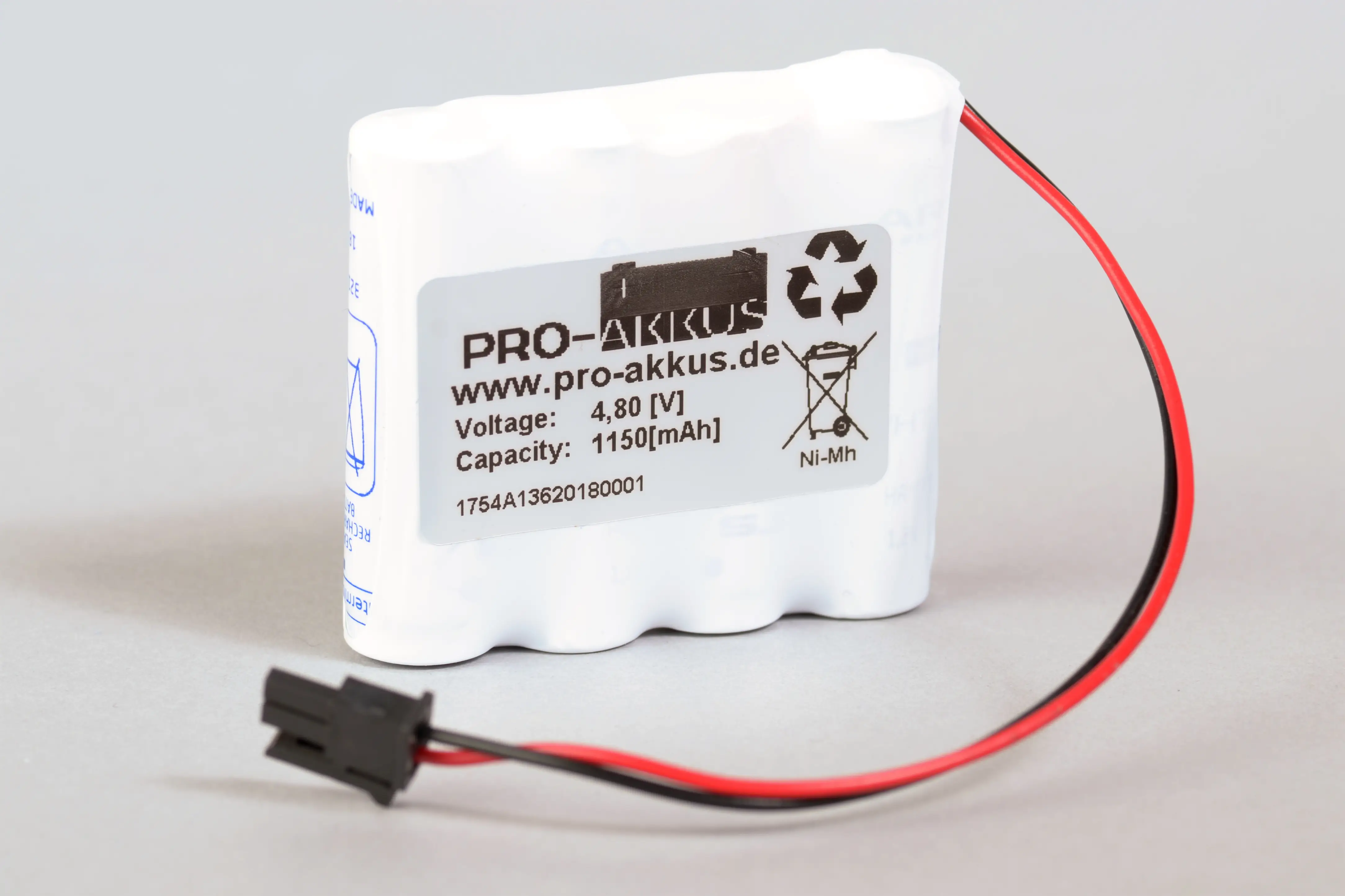 NiMh Notbeleuchtung Akku 4,8V / 1,15Ah passend für INOTEC 890015 online bei pro-akkus kaufen