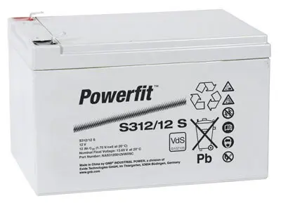 Exide Powerfit S312/12S - 12V | 12Ah AGM Bleiakku VdS Exide Powerfit S312/12S - 12V | 12Ah AGM Bleiakku VdS