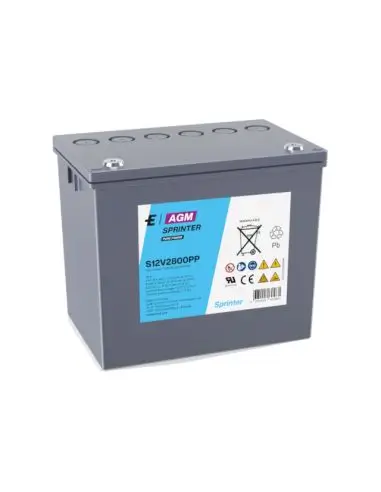 Exide Sprinter S12V2800PP - 12V 69,5Ah Blei-AGM Akku Hochstrom online bei pro-akkus kaufen