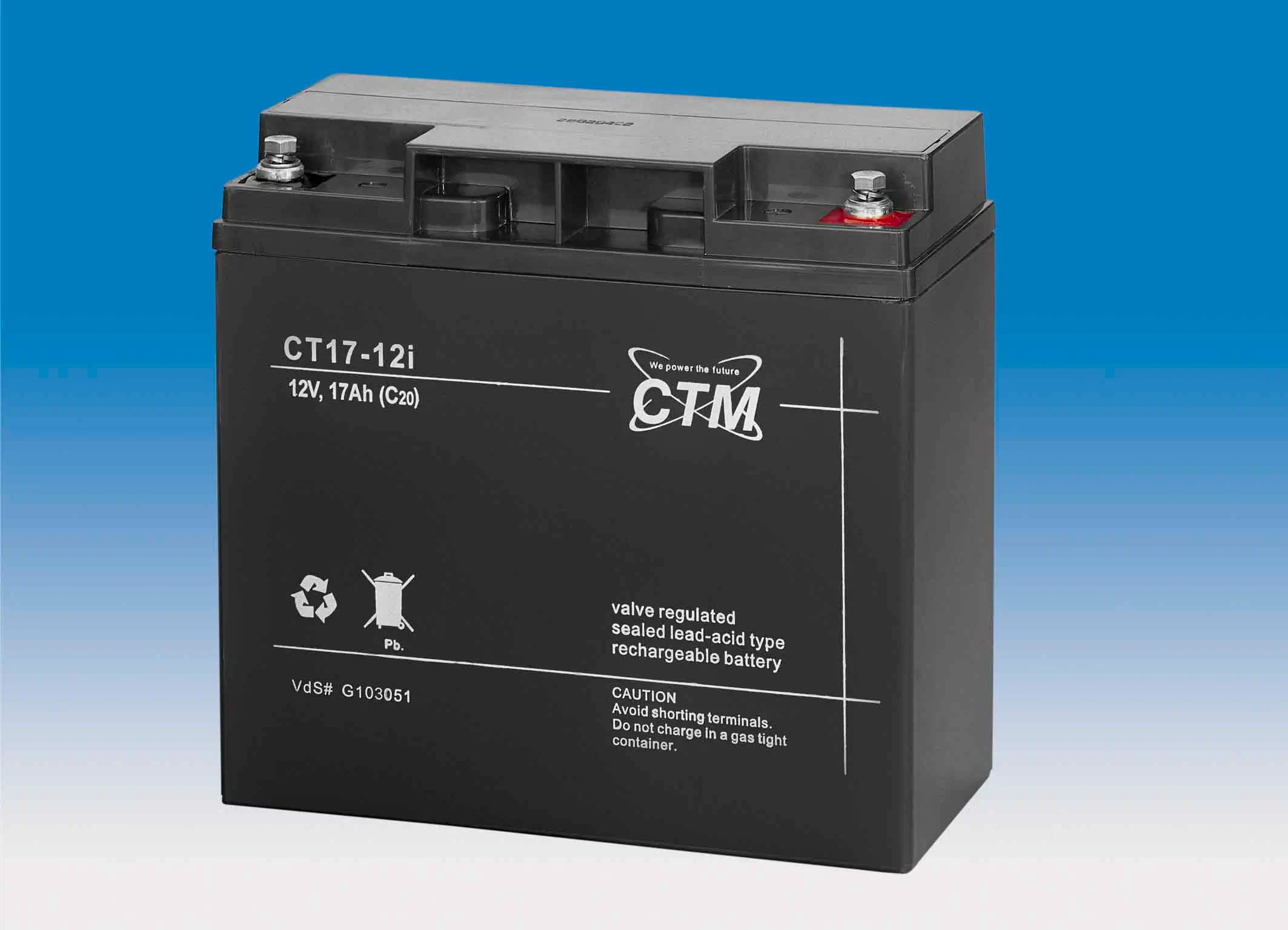 CTM CT17-12i - 12V | 17Ah AGM Bleiakku VdS CTM CT17-12i - 12V | 17Ah AGM Bleiakku VdS