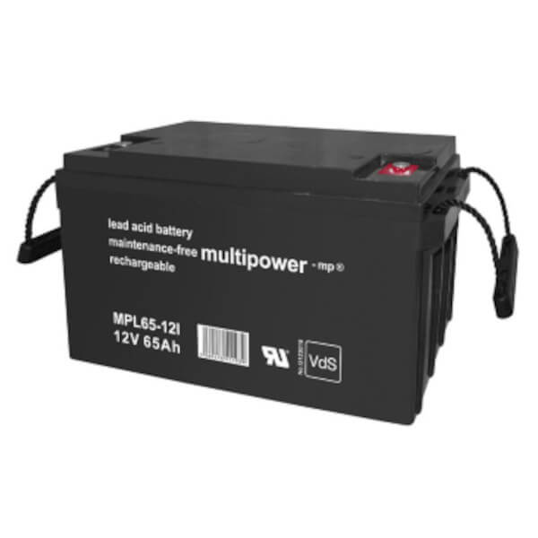 Multipower MPL65-12 - 12V 65Ah AGM Akku LongLife VdS Multipower MPL65-12 - 12V 65Ah AGM Akku LongLife VdS