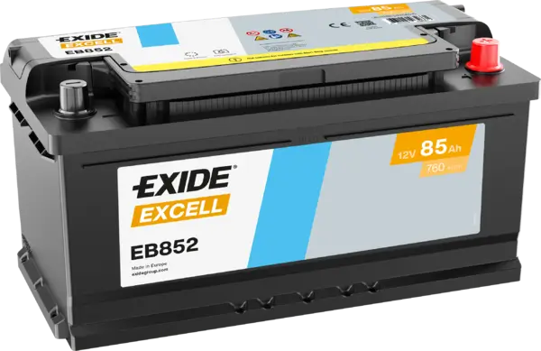 Exide Excell EB852 Autobatterie - 12V 85Ah online bei pro-akkus kaufen