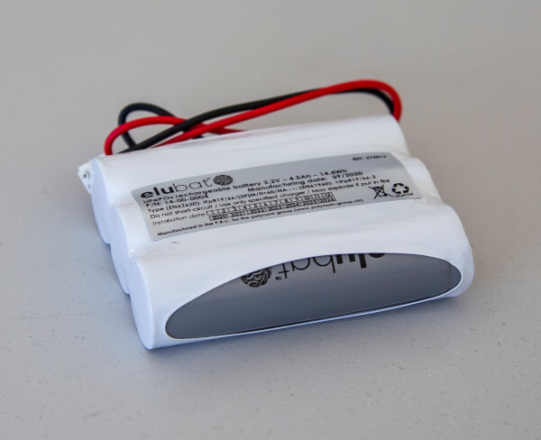 ELUBAT LiFePO4 Notbeleuchtung Akku 3.2V / 4,5Ah Ref:275813 ELUBAT LiFePO4 Notbeleuchtung Akku 3.2V / 4,5Ah Ref:275813