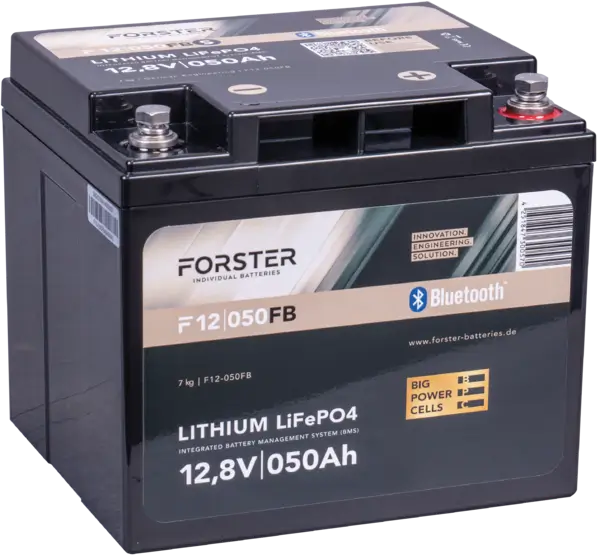FORSTER F12-050FBS Lithium LiFePO4 Batterie - 12,8V | 50Ah  FORSTER F12-050FBS Lithium LiFePO4 Batterie - 12,8V | 50Ah online bei pro-akkus kaufen