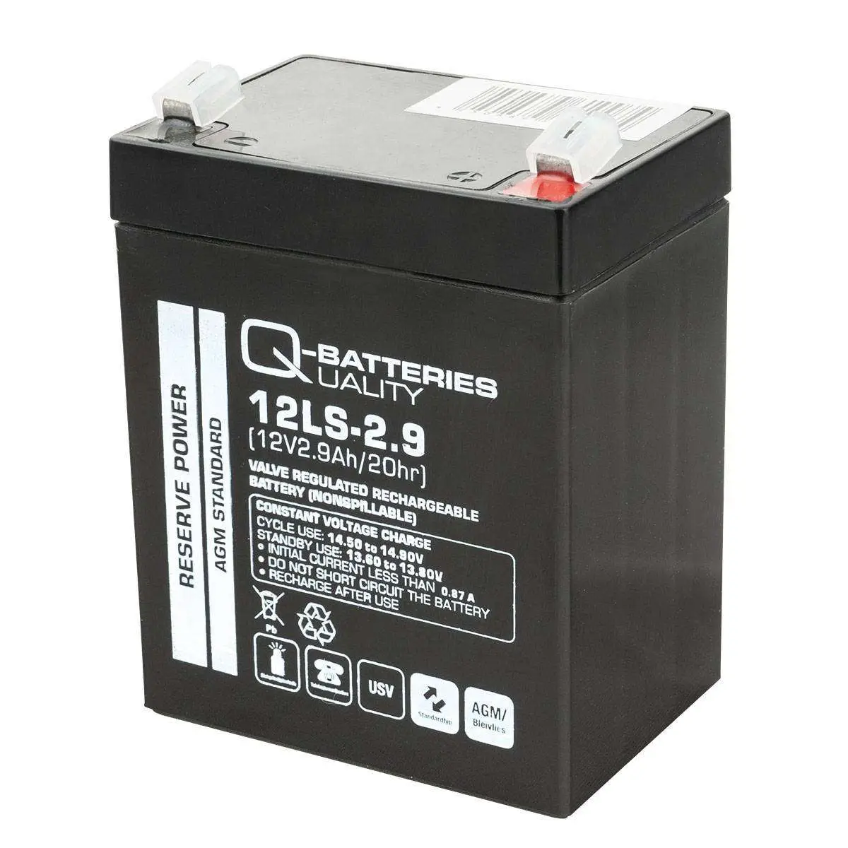 Q-Batteries 12LS-2.9 12V 2,9Ah AGM Batterie Akku online bei pro-akkus kaufen