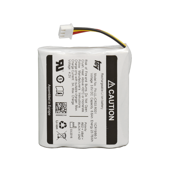 Lithium-Ionen Li-Ionen Akkupack 3,6V 10,05Ah 36Wh 1S3P mit Kabel und Stecker Lithium-Ionen Li-Ionen Akkupack 3,6V 10,05Ah 36Wh 1S3P mit Kabel und Stecker