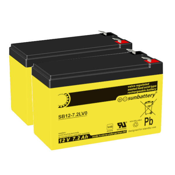 Akkusatz für AEG Protect A 1000 - 2 x 12V | 7,2Ah mit VDS Zulassung Akkusatz für AEG Protect A 1000 - 2 x 12V | 7,2Ah mit VDS Zulassung
