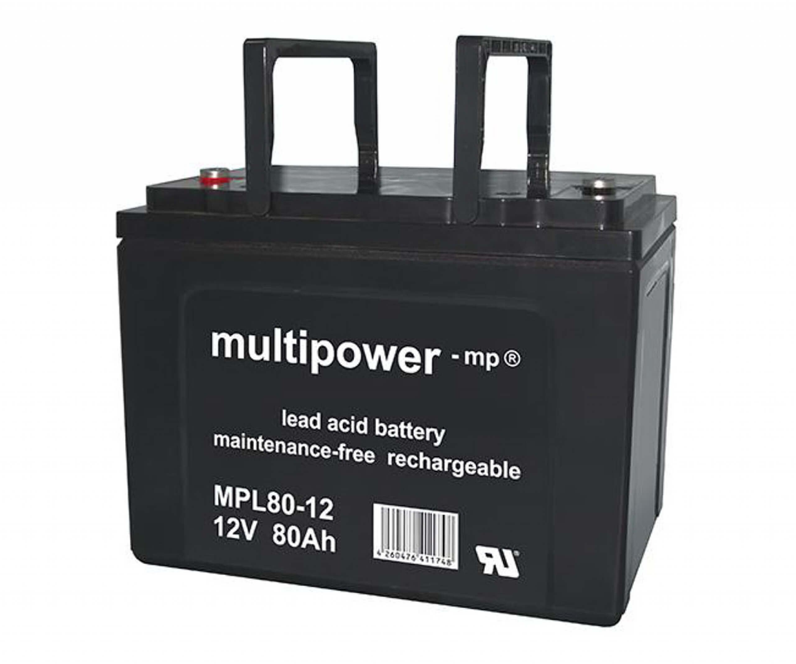 Multipower MPL80-12I - 12V 80Ah AGM Akku LongLife Multipower MPL80-12I - 12V 80Ah AGM Akku LongLife