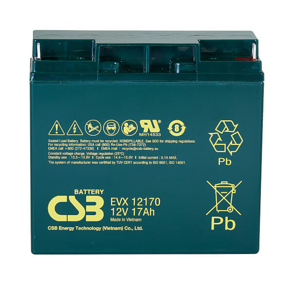 CSB EVX12170 12V 17Ah Blei-Akku / AGM Batterie Zyklenfest CSB EVX12170 12V 17Ah Blei-Akku / AGM Batterie Zyklenfest