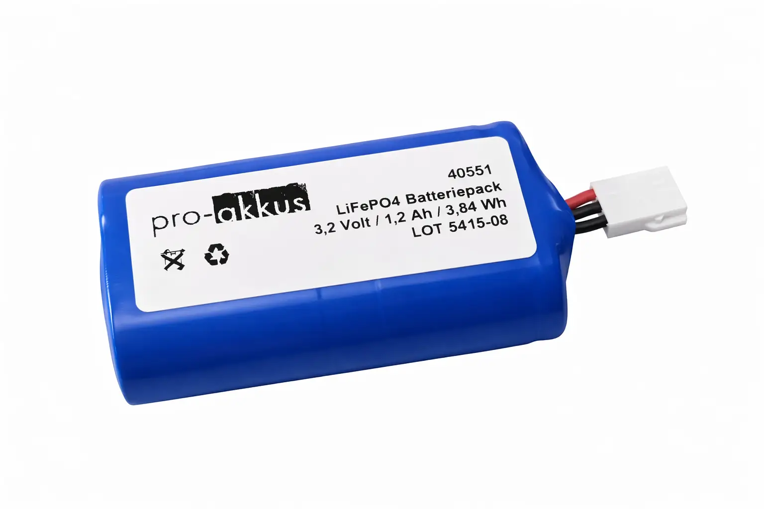 RPower LFP3212.K Ersatz Akku 3,2V 1,2Ah LiFePO4 kompatibel online bei pro-akkus kaufen