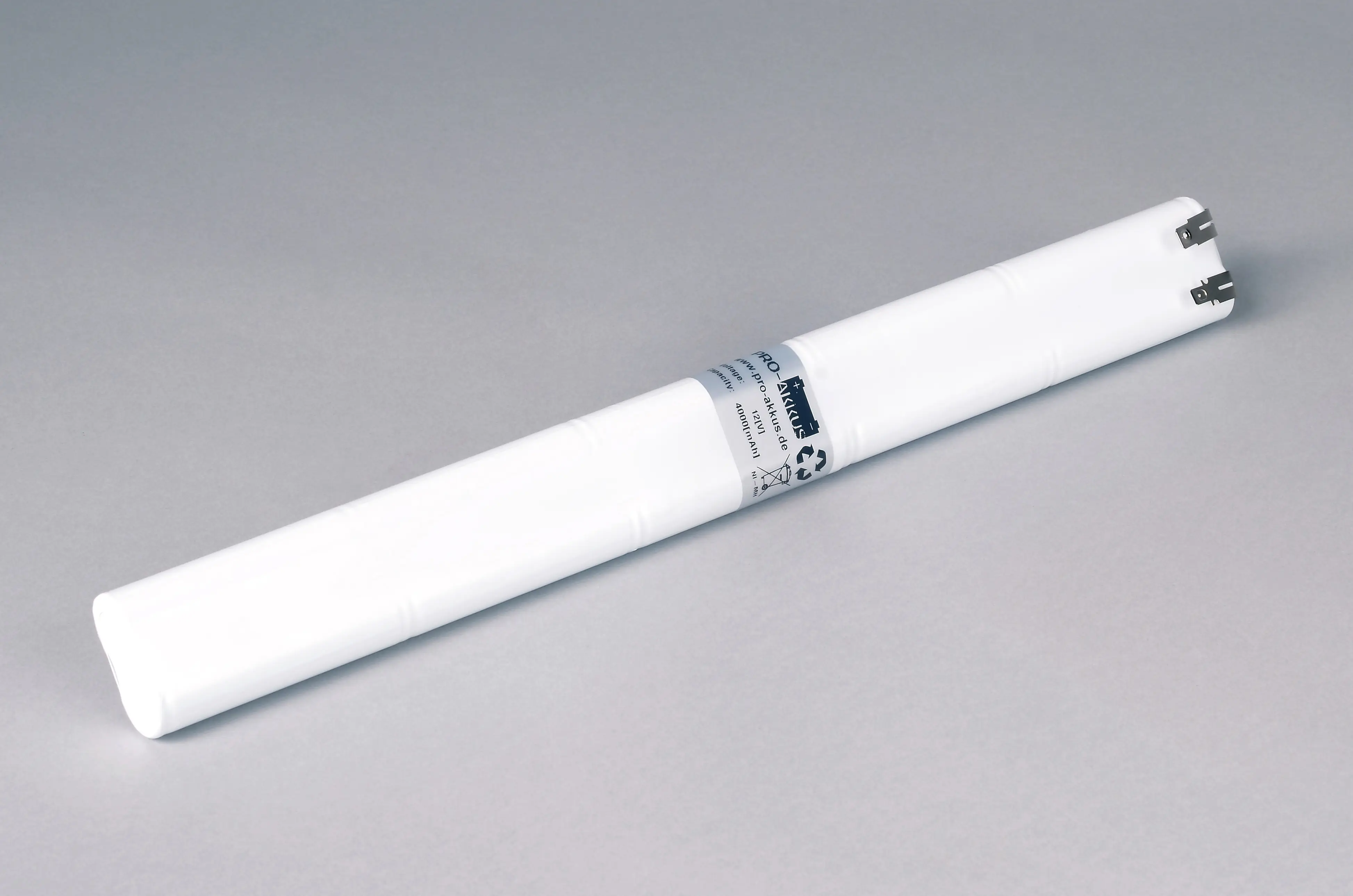 NiMh Notbeleuchtung Akku 12V / 4000mAh (4Ah), 4/3A, Stab, Faston +6,3/-4,8mm online bei pro-akkus kaufen