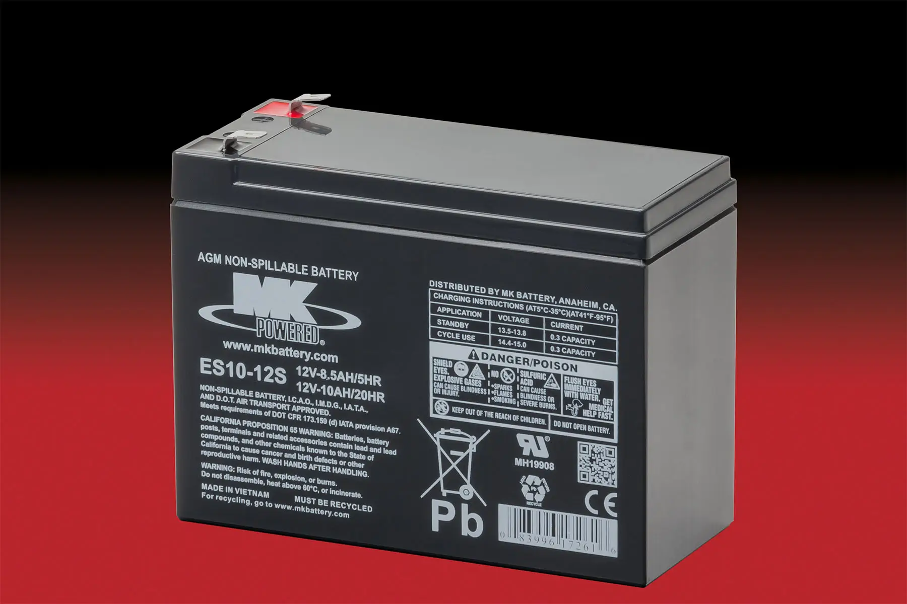 MK Battery ES10-12S - 12V | 10Ah Blei-AGM Akku MK Battery ES10-12S - 12V | 10Ah Blei-AGM Akku online bei pro-akkus kaufen