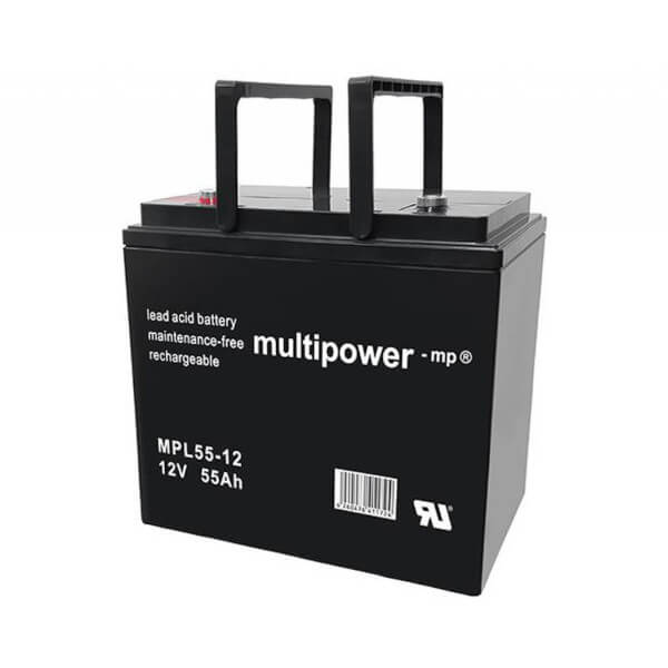 Multipower MPL55-12 - 12V 55Ah AGM Akku LongLife Multipower MPL55-12 - 12V 55Ah AGM Akku LongLife