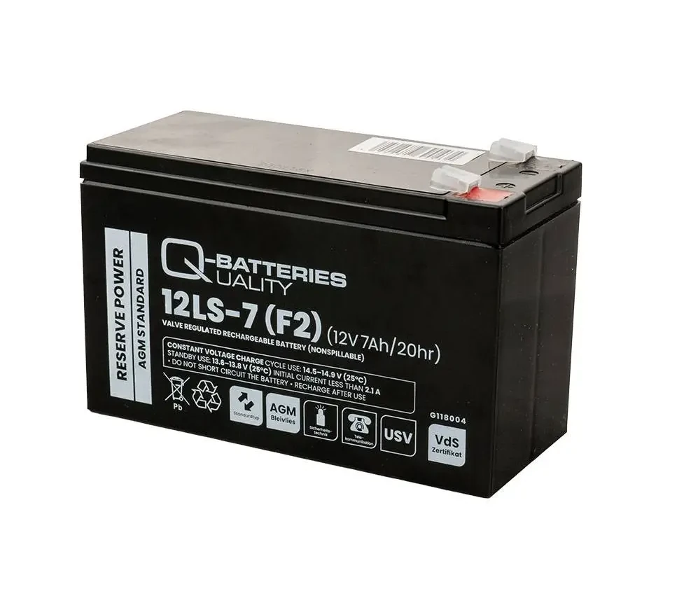 Q-Batteries 12LS-7(F2) - 12V | 7Ah Blei-Vlies(AGM)-Akku VRLA mit VdS online bei pro-akkus kaufen