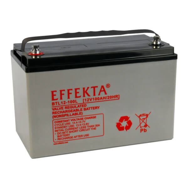 Effekta BTL12-100L 12V 100Ah Blei-Akku / AGM Batterie Effekta BTL12-100L 12V 100Ah Blei-Akku / AGM Batterie