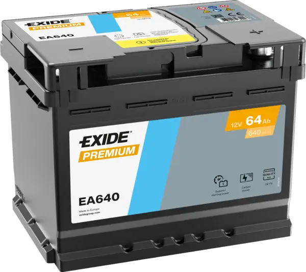Exide Premium EA640 Autobatterie - 12V 64Ah Exide Premium EA640 Autobatterie - 12V 64Ah online bei pro-akkus kaufen