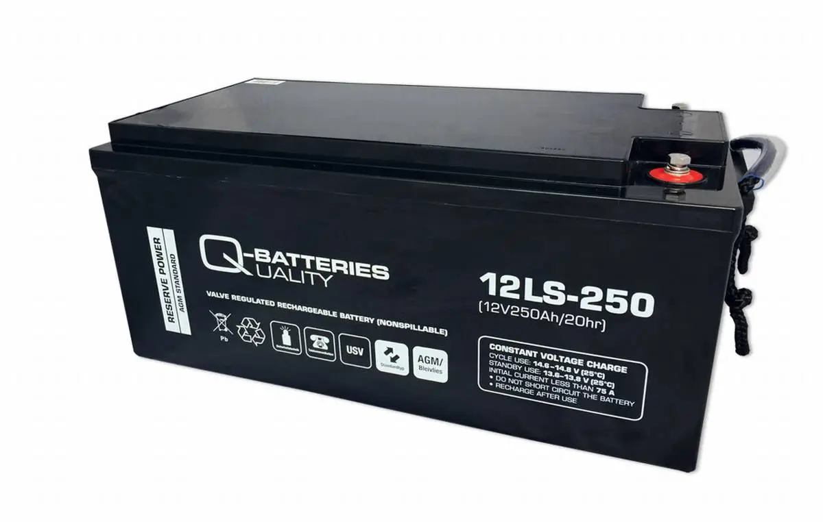 Q-Batteries 12LS-250 12V 250Ah AGM Batterie Akku online bei pro-akkus kaufen