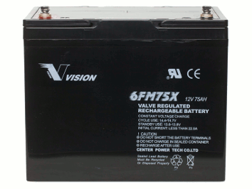 Vision 6FM75-X 12V 75Ah Blei-Akku / AGM Batterie Vision 6FM75-X 12V 75Ah Blei-Akku / AGM Batterie