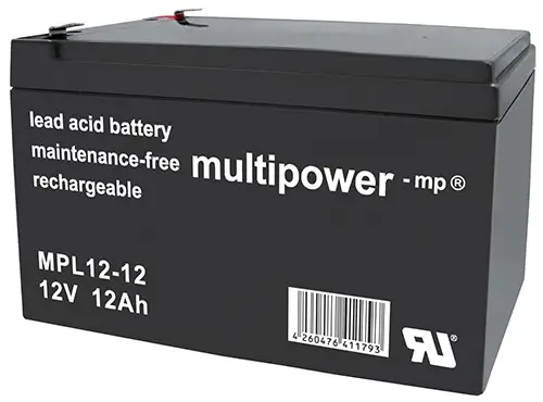 Multipower MPL12-12 - 12V 12Ah AGM Akku LongLife online bei pro-akkus kaufen