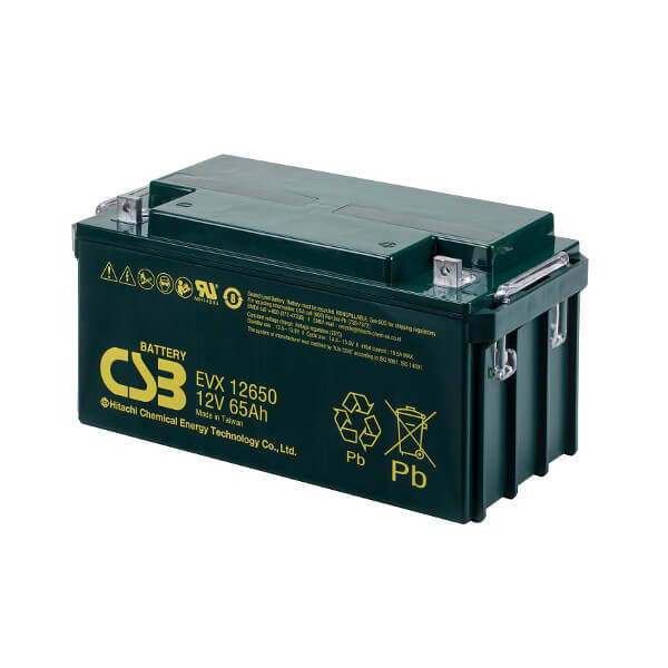 CSB EVX12650 12V 65Ah Blei-Akku / AGM Batterie Zyklenfest CSB EVX12650 12V 65Ah Blei-Akku / AGM Batterie Zyklenfest