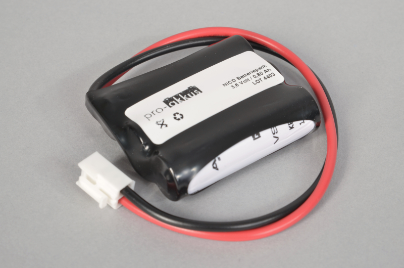 NiCd Notbeleuchtung Akku 3,6V / 800mAh passend für Eaton 805147 online bei pro-akkus kaufen