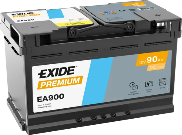 Exide Premium EA900 Autobatterie - 12V 90Ah online bei pro-akkus kaufen