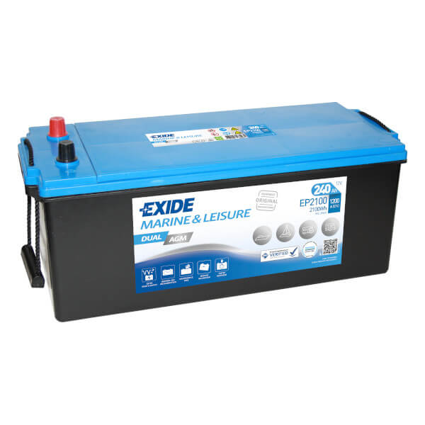Exide Dual AGM EP2100 Batterie - 12V 240Ah Exide Dual AGM EP2100 Batterie - 12V 240Ah