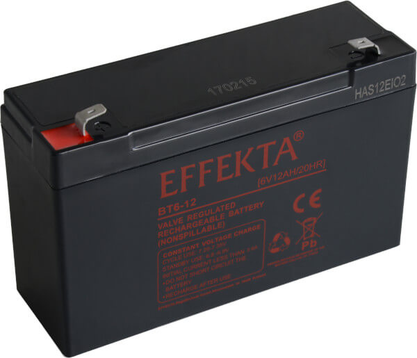 Effekta BT6-12 6V 12Ah Blei-Akku / AGM Batterie Effekta BT6-12 6V 12Ah Blei-Akku / AGM Batterie