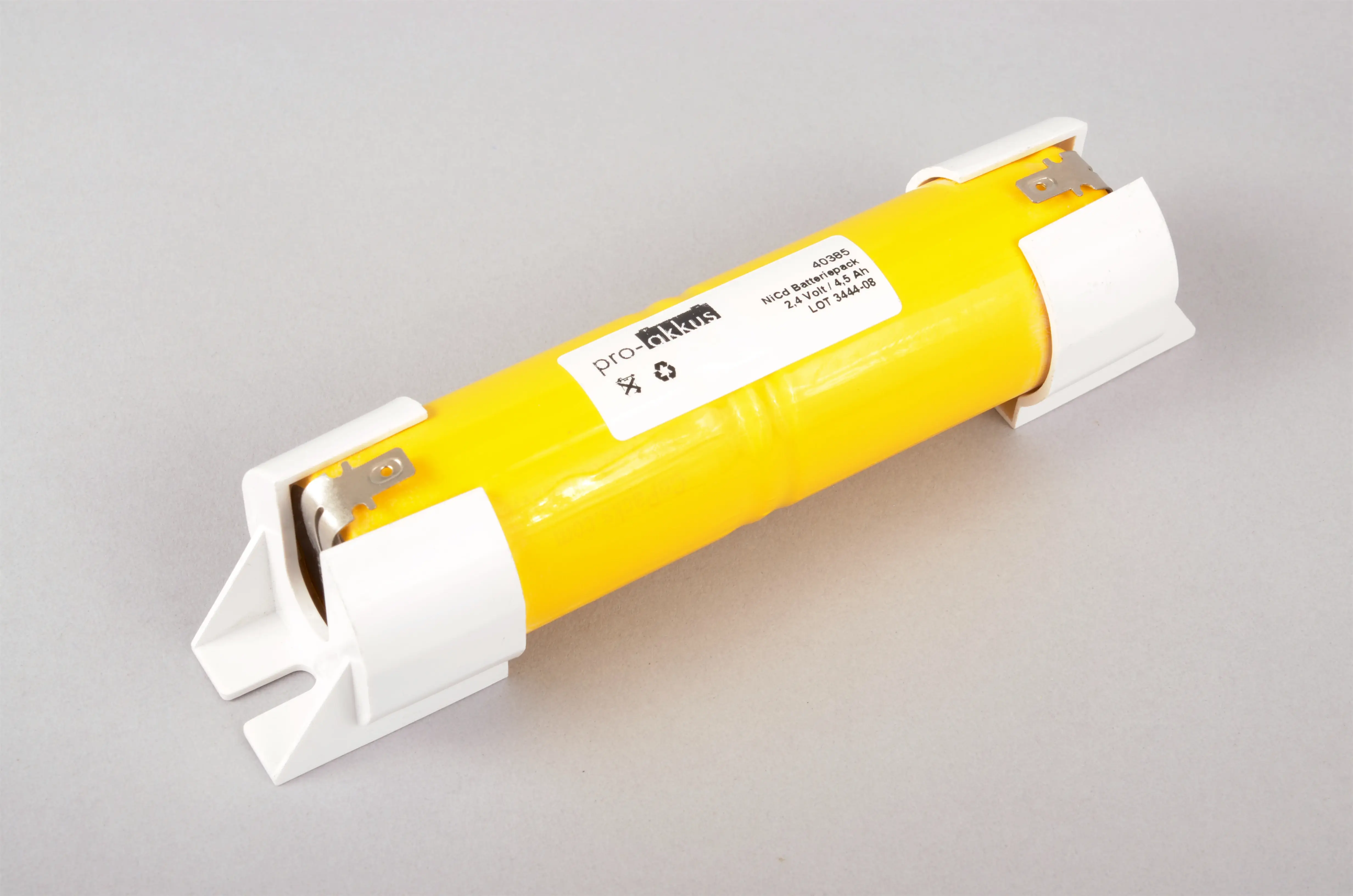 NiCd Notbeleuchtung Akku 2,4V / 4,5Ah, Stab für Tridonic 89800092 (inkl. Montagekappen) - online bei pro-akkus kaufen