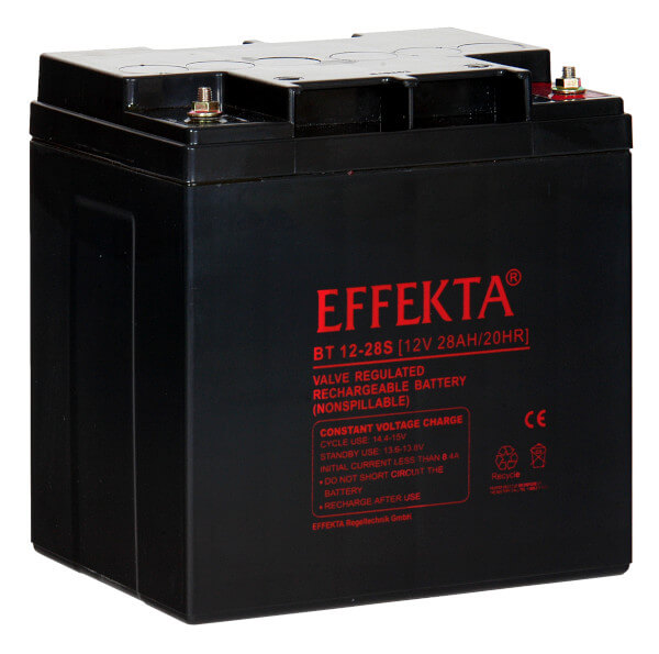 Effekta BT12-28S 12V 28Ah Blei-Akku / AGM Batterie Effekta BT12-28S 12V 28Ah Blei-Akku / AGM Batterie