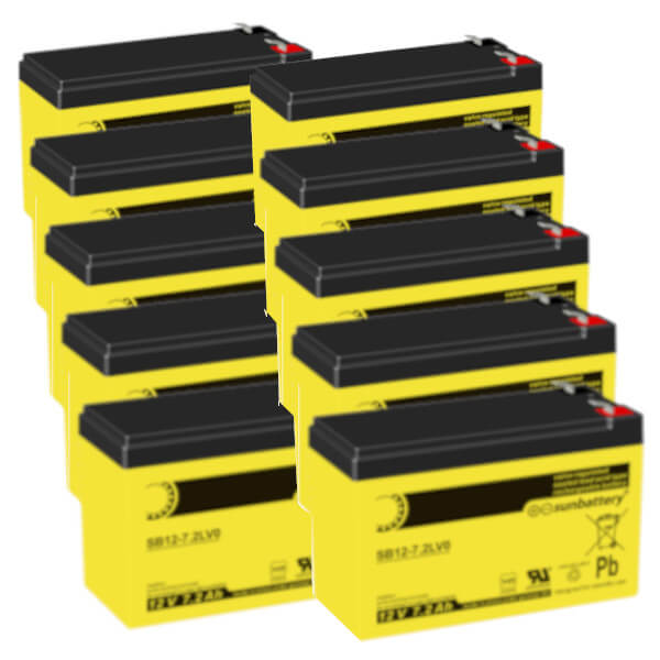 Akkusatz für AdPoS Mini 3000 USV - 10 x 12V | 7,2Ah mit VDS Zulassung Akkusatz für AdPoS Mini 3000 USV - 10 x 12V | 7,2Ah mit VDS Zulassung