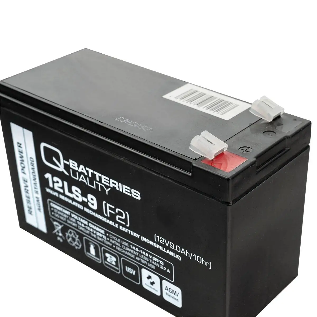 Q-Batteries 12LS-9(F2) - 12V | 9Ah Blei-Vlies(AGM)-Akku VRLA online bei pro-akkus kaufen