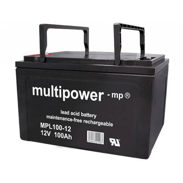 Multipower MPL100-12 - 12V 100Ah AGM Akku Longlife Multipower MPL100-12 - 12V 100Ah AGM Akku Longlife