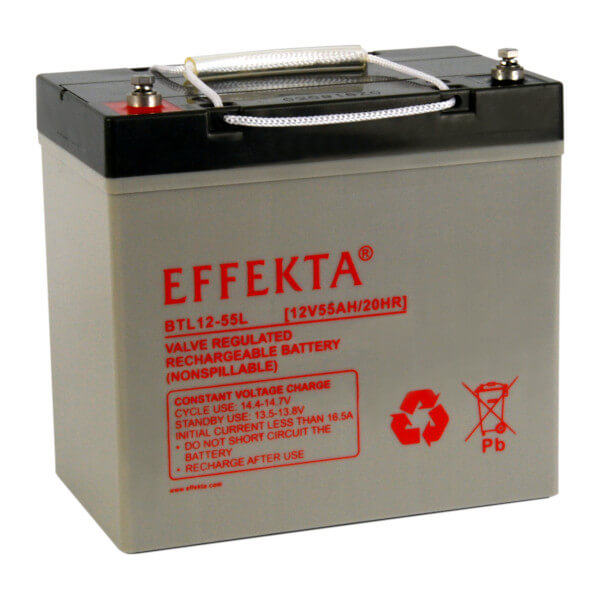 Effekta BTL12-55L 12V 55Ah Blei-Akku / AGM Batterie