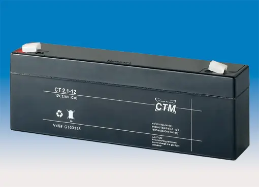 CTM CT2.1-12 - 12V | 2,1Ah AGM Bleiakku VdS CTM CT2.1-12 - 12V | 2,1Ah AGM Bleiakku VdS