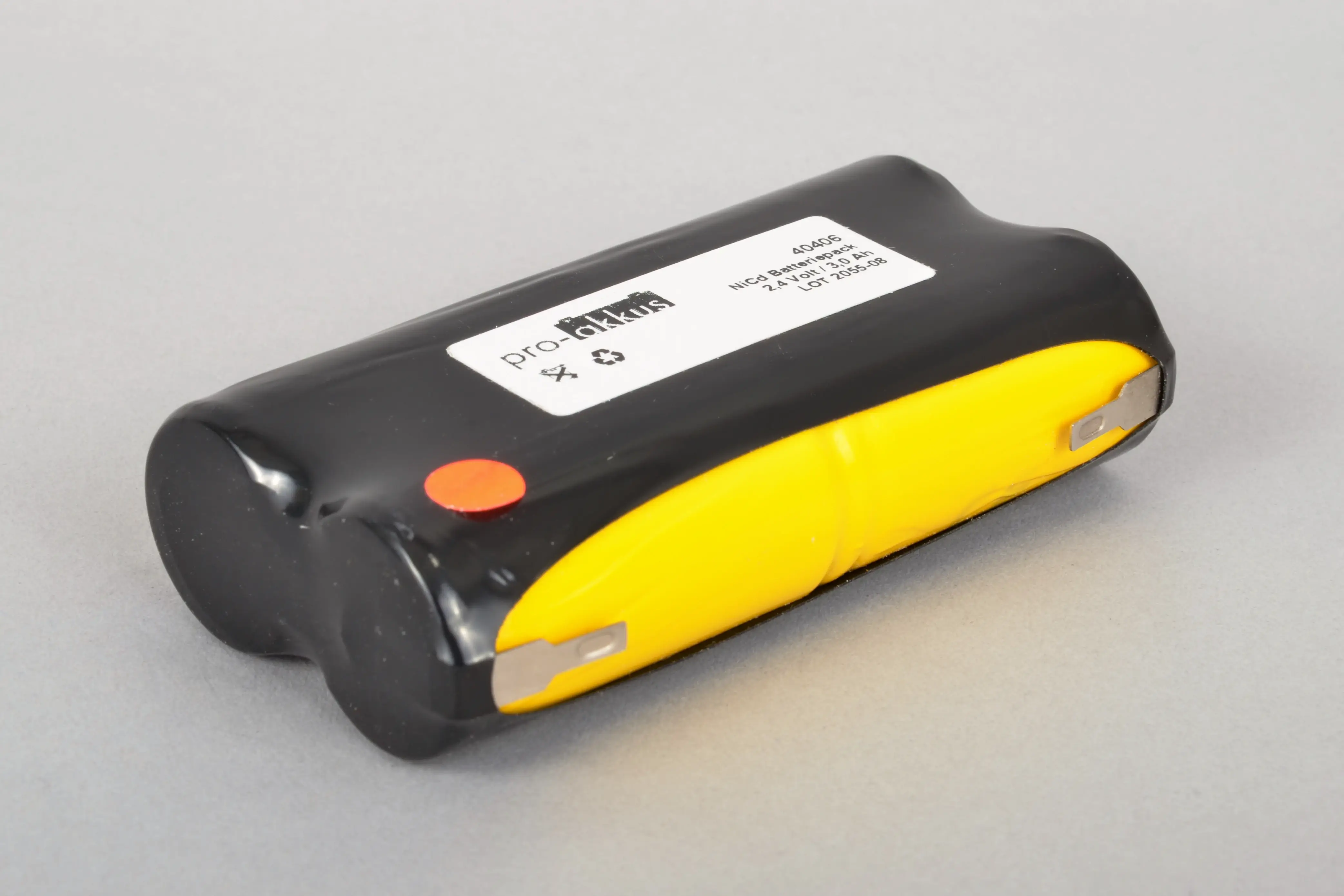 NiCd Notbeleuchtung Akku 2,4V / 3000mAh (3,0Ah), Stab, Faston +2,8/-2,8mm - online bei pro-akkus kaufen