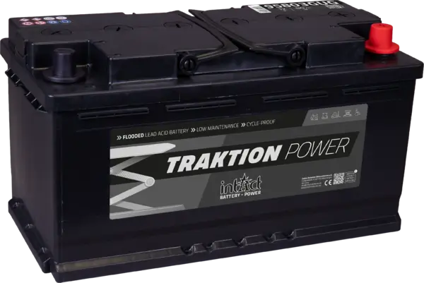 intAct Traktion-Power 95803GUG 12V 80Ah Traktionsbatterie | Antriebsbatterie für Golfcarts & Stapler online bei pro-akkus kaufen