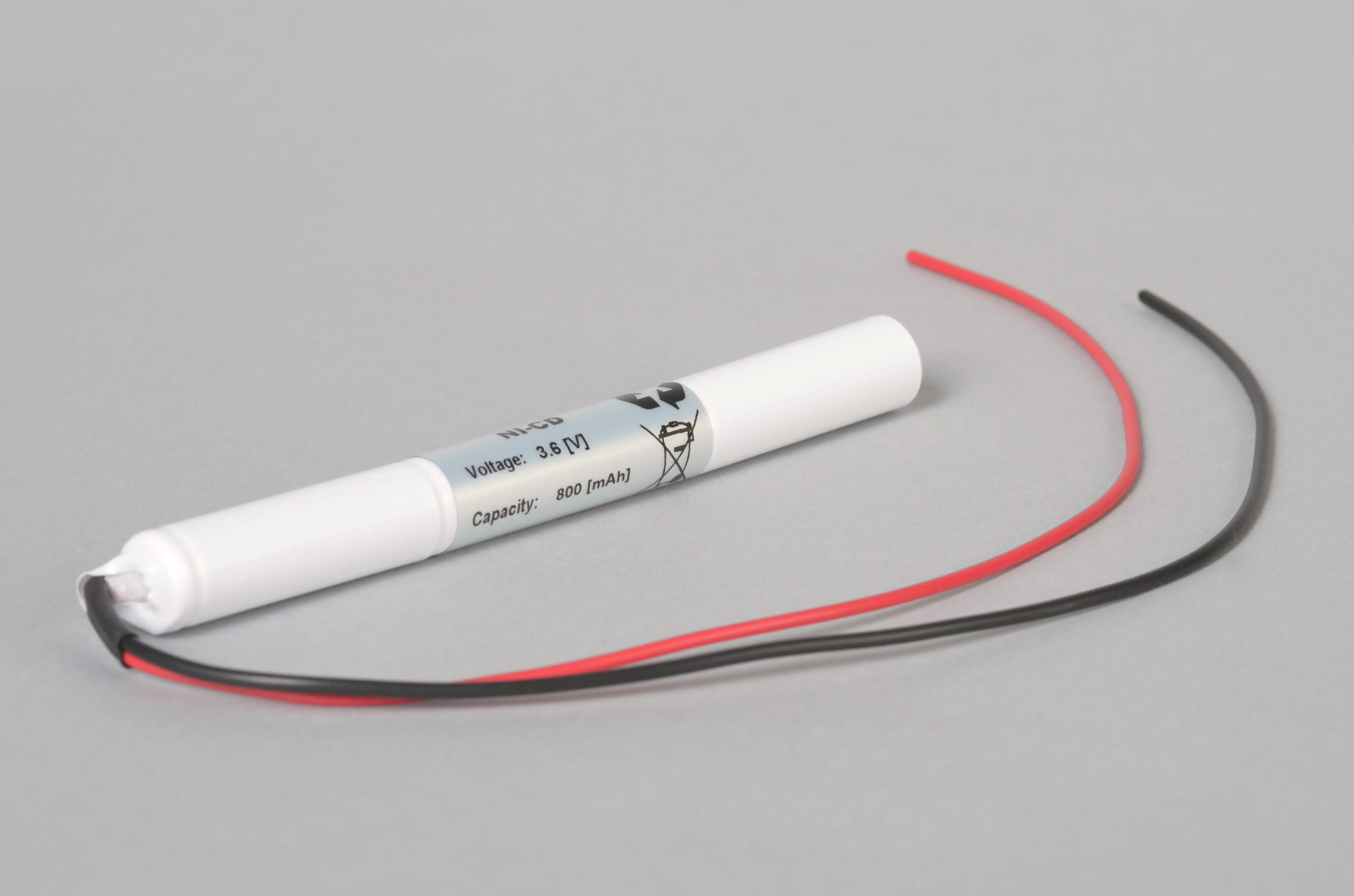 NiCd Notbeleuchtung Akku 3,6V / 800mAh (0,8Ah), Stab mit Kabel online bei pro-akkus kaufen