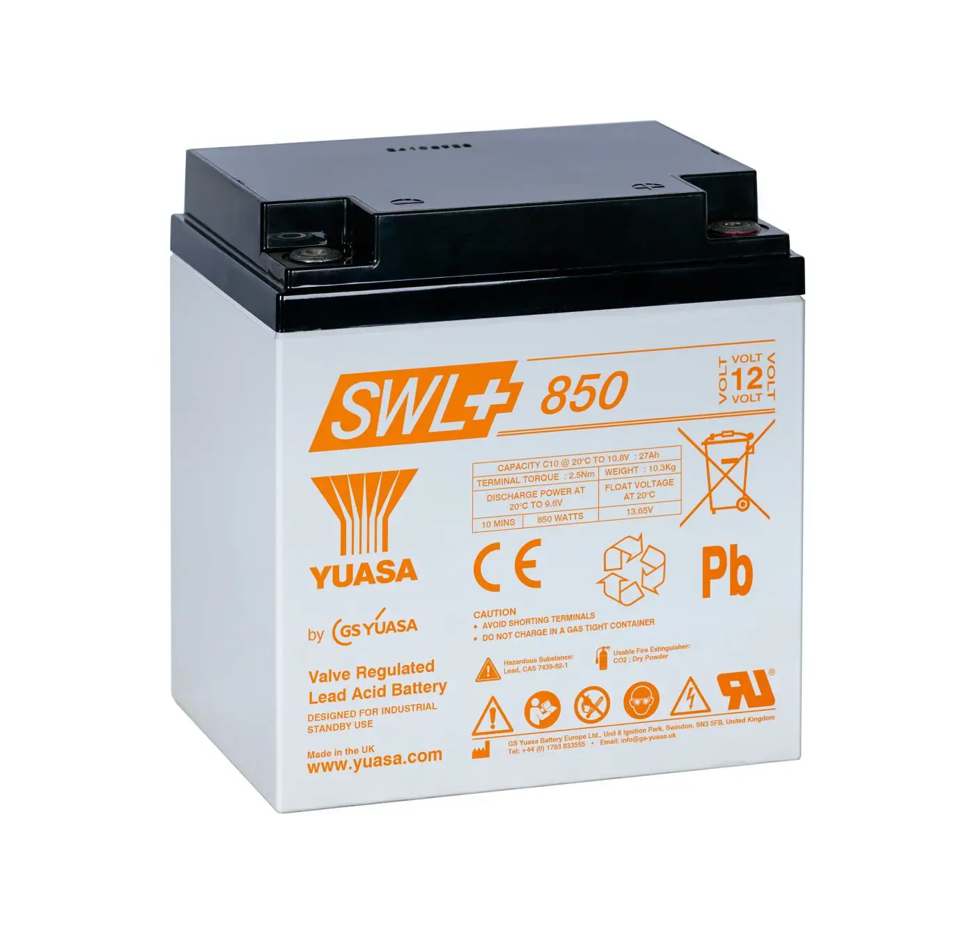 Yuasa SWL+850 12V 28,8Ah AGM-VRLA Akku