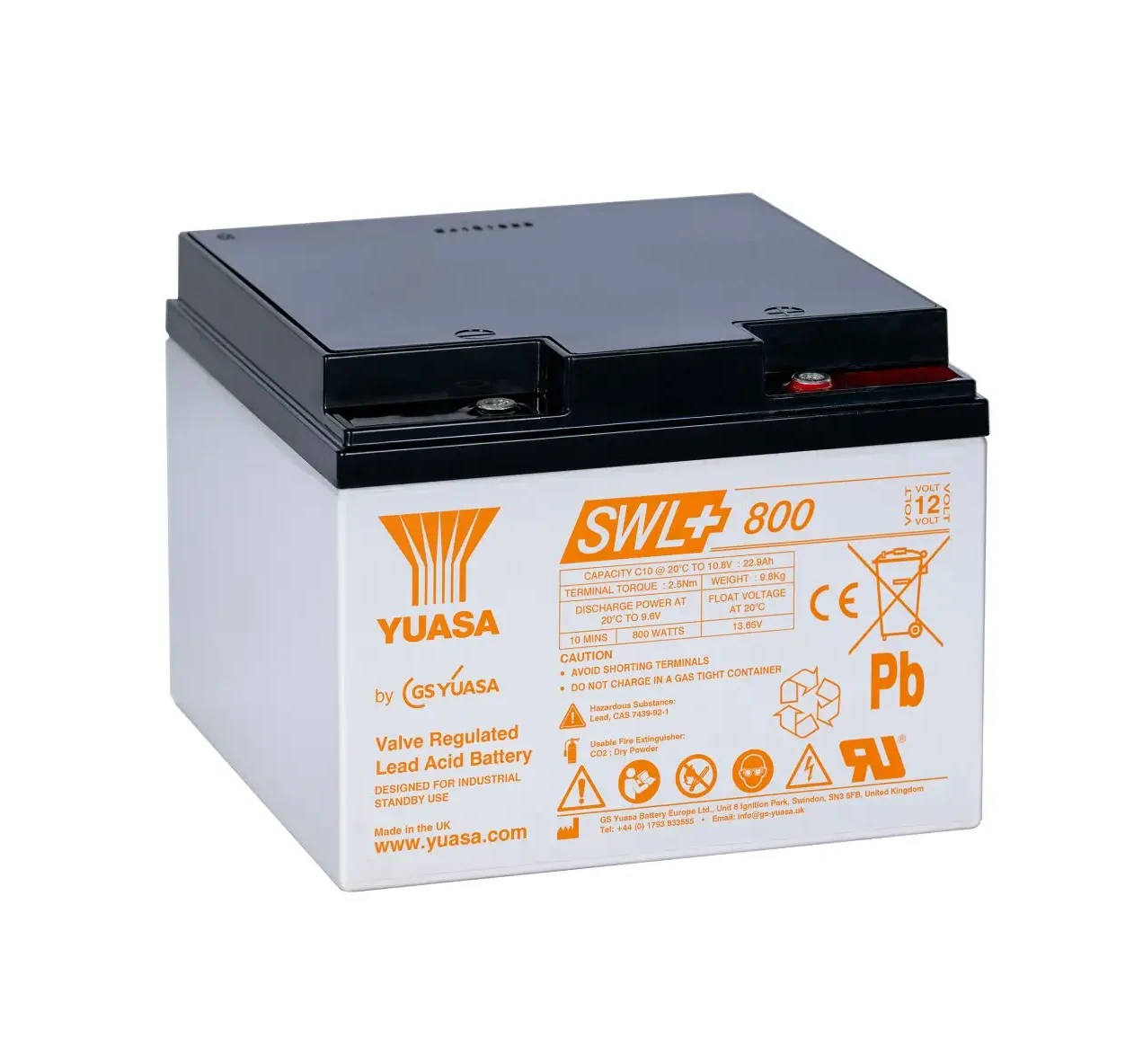 Yuasa SWL+800 12V 25Ah AGM-VRLA Akku