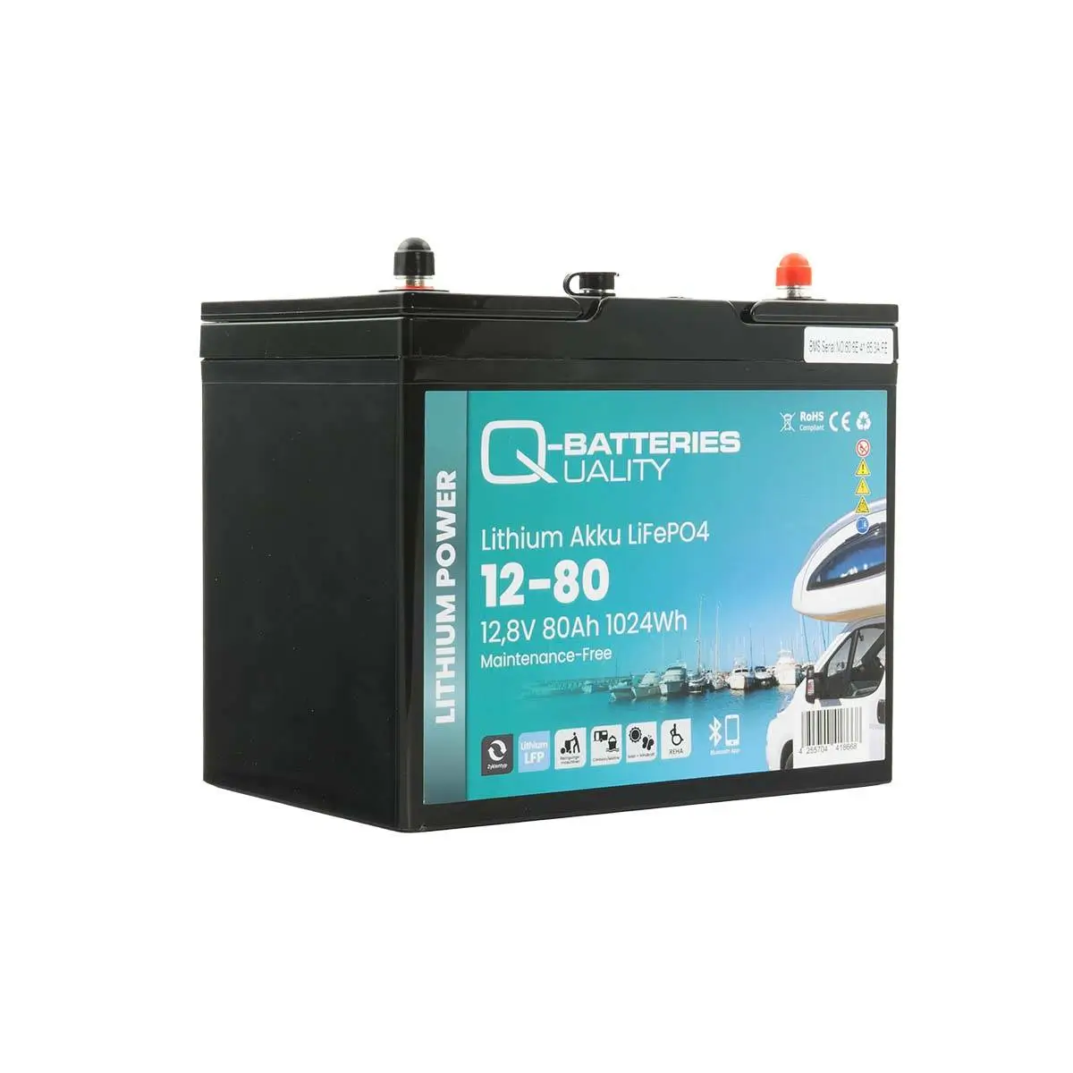Q-Batteries LiFePO4 12-80 Lithium Akku - 12,8V | 80Ah online bei pro-akkus kaufen
