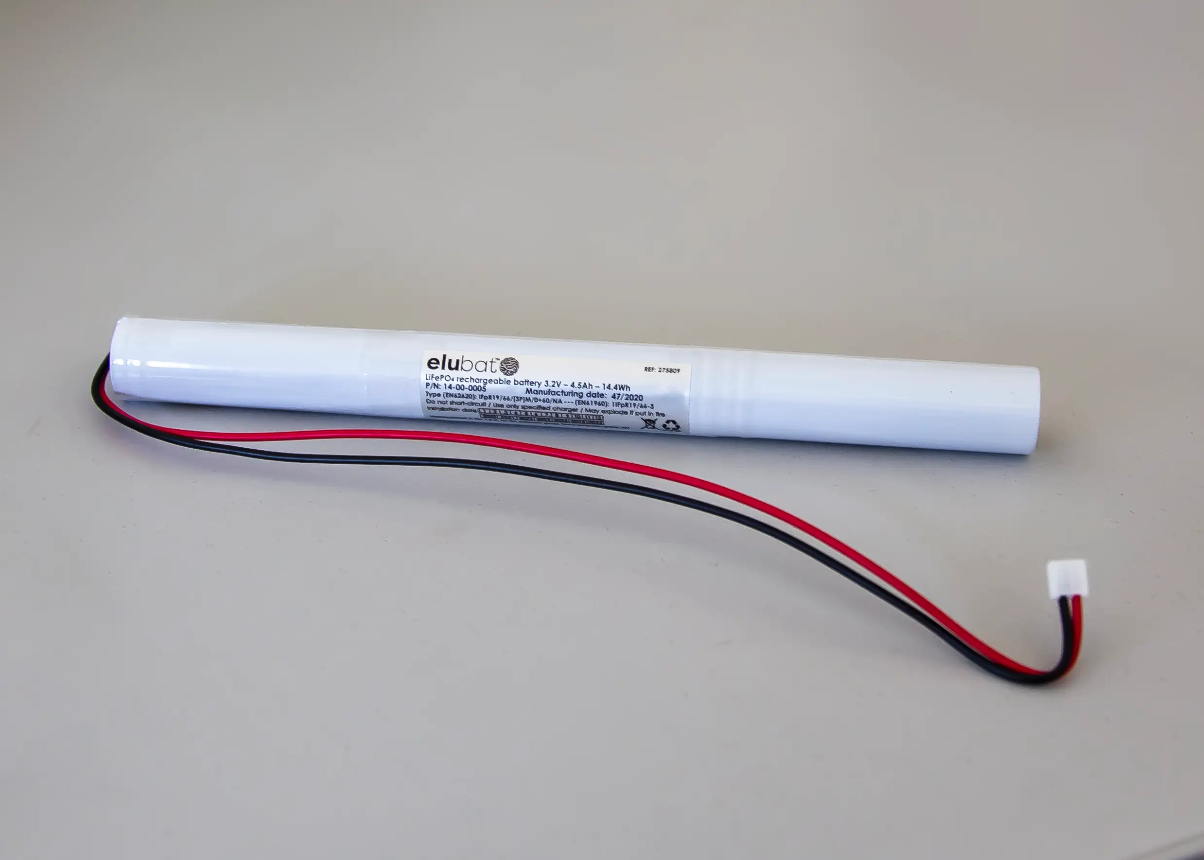 ELUBAT 275809 Originalakku für Notbeleuchtung 3,2V 4,5Ah LiFePO4 online bei pro-akkus kaufen