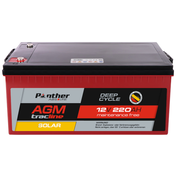 Panther AGM tracline TRASO12-220 Solar | 12V 220Ah Deep-Cycle Batterie online bei pro-akkus kaufen
