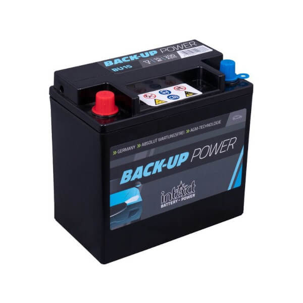 intAct Back-Up BU15 | 12V 15Ah VRLA AGM Batterie