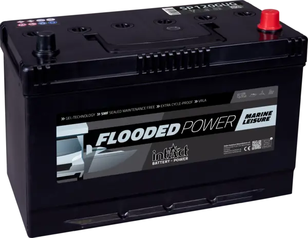 intAct SP120GUG Flooded-Power | 12V 120Ah Blei-Säure-Batterie online bei pro-akkus kaufen