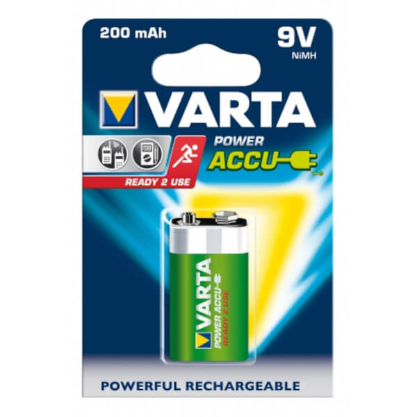 Varta Power Accu 9V NiMh 200 mAh 56722 online bei pro-akkus kaufen