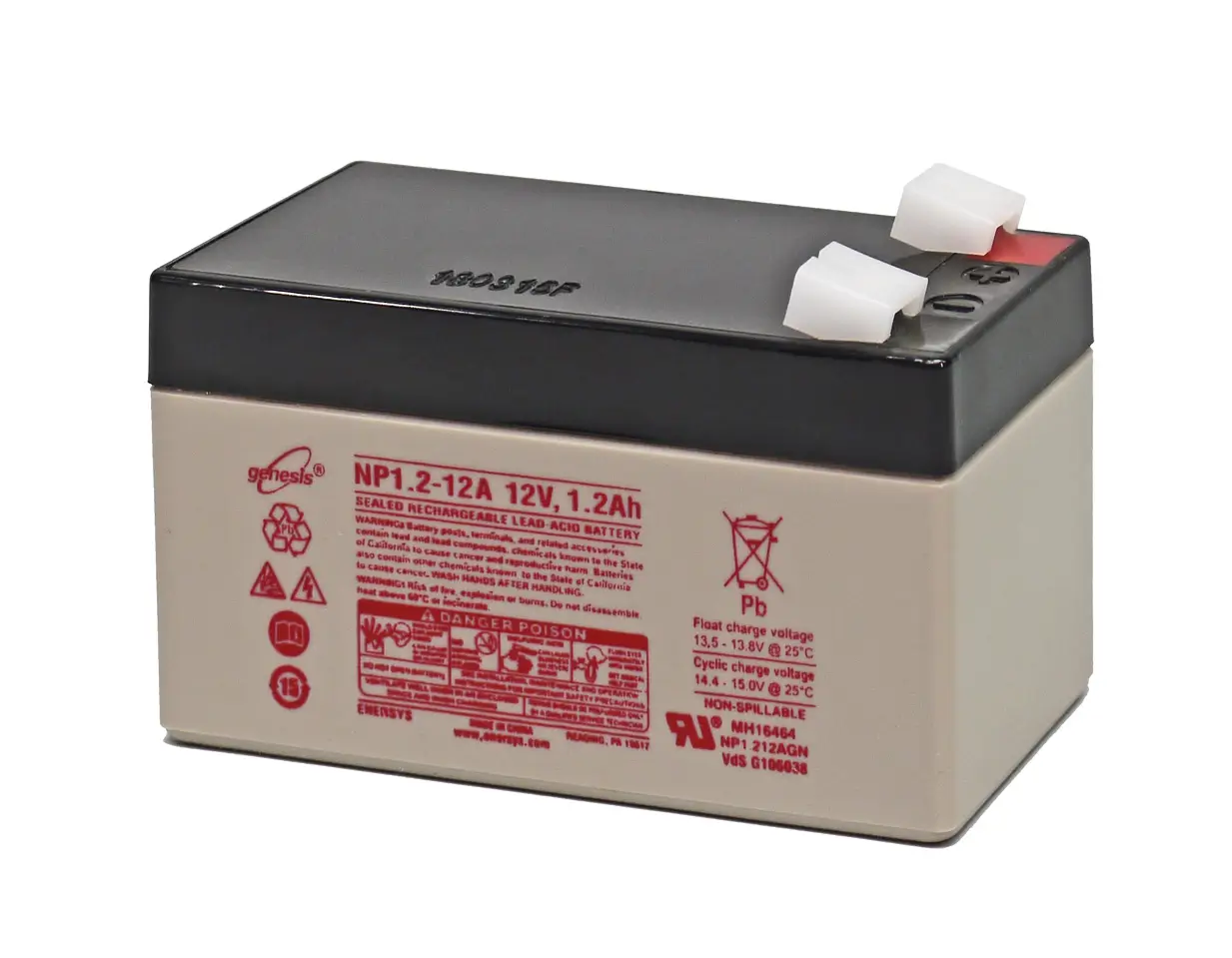EnerSys genesis NP1.2-12 - 12V / 1,2Ah Blei-Vlies (AGM) Akku VdS EnerSys genesis NP1.2-12 - 12V / 1,2Ah Blei-Vlies (AGM) Akku VdS online bei pro-akkus kaufen