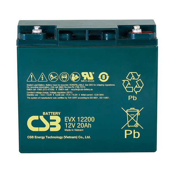 CSB EVX12200 12V 20Ah Blei-Akku / AGM Batterie Zyklenfest CSB EVX12200 12V 20Ah Blei-Akku / AGM Batterie Zyklenfest